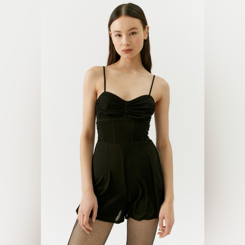 Urban Outfitters Black Corset Romper